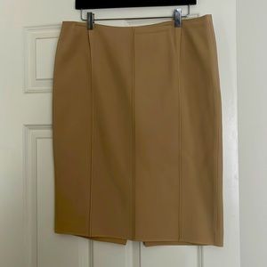 Vintage Charles Nolan camel wool pencil skirt